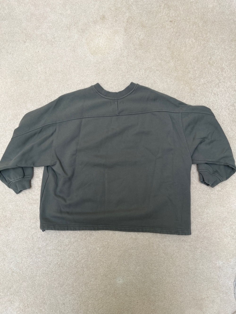 OAK + FORT Olive Pullover Sweatshirt - Picture 10 of 11